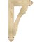 Ekena Millwork Olympic Arts and Crafts Rough Sawn Bracket w/ Offset Brace, Douglas Fir, 6"W x 18"D x 30"H BKT0604X18X30OLY03RDF - alternate 2